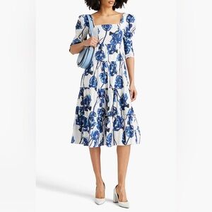 NWT DVF Nora Blue & Ivory Watercolor Cotton Eyelet Dress
Size 12 Originally $648